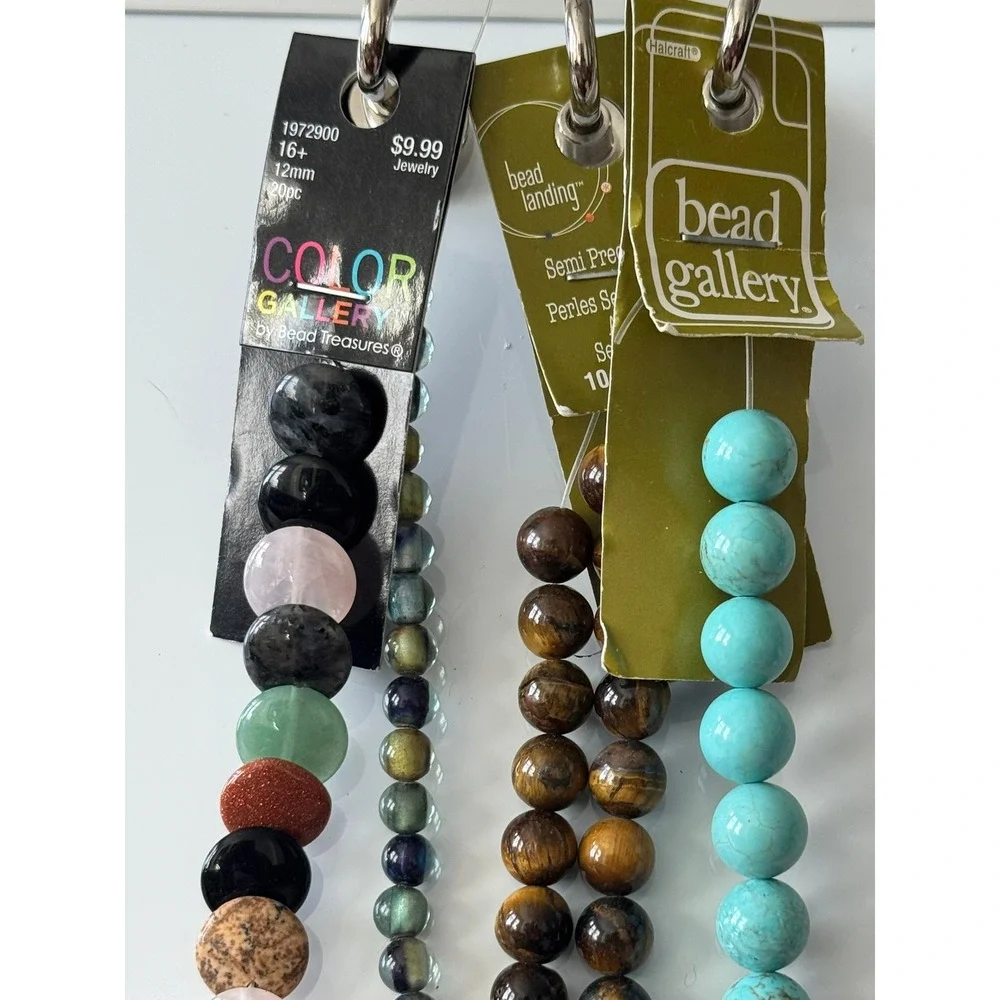Bead Landing‎ Bead Gallery Semi Precious Stone  & Other Bead Strands Lot 4 pc